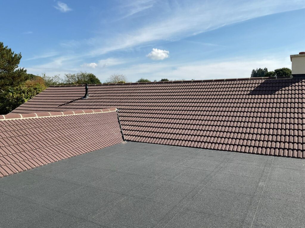 This is a photo of a roof which has just been repaired works carried out by TRP Roofing Woodmansey